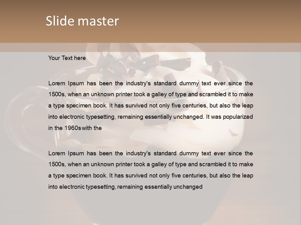 Restaurant Cup Breakfast PowerPoint Template