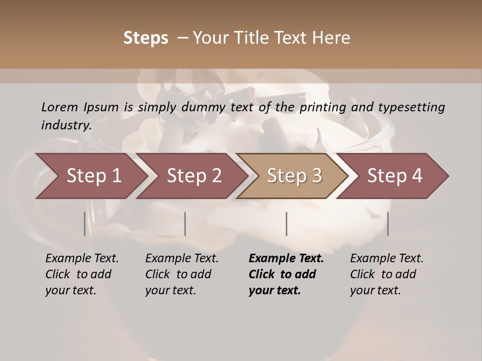 Restaurant Cup Breakfast PowerPoint Template