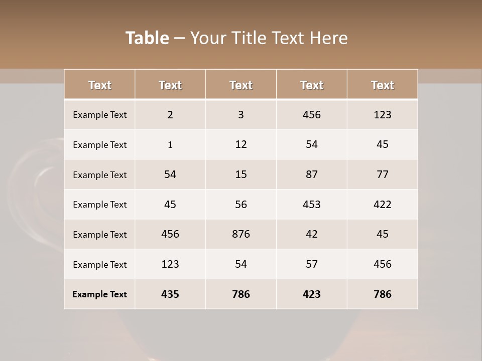 Restaurant Cup Breakfast PowerPoint Template