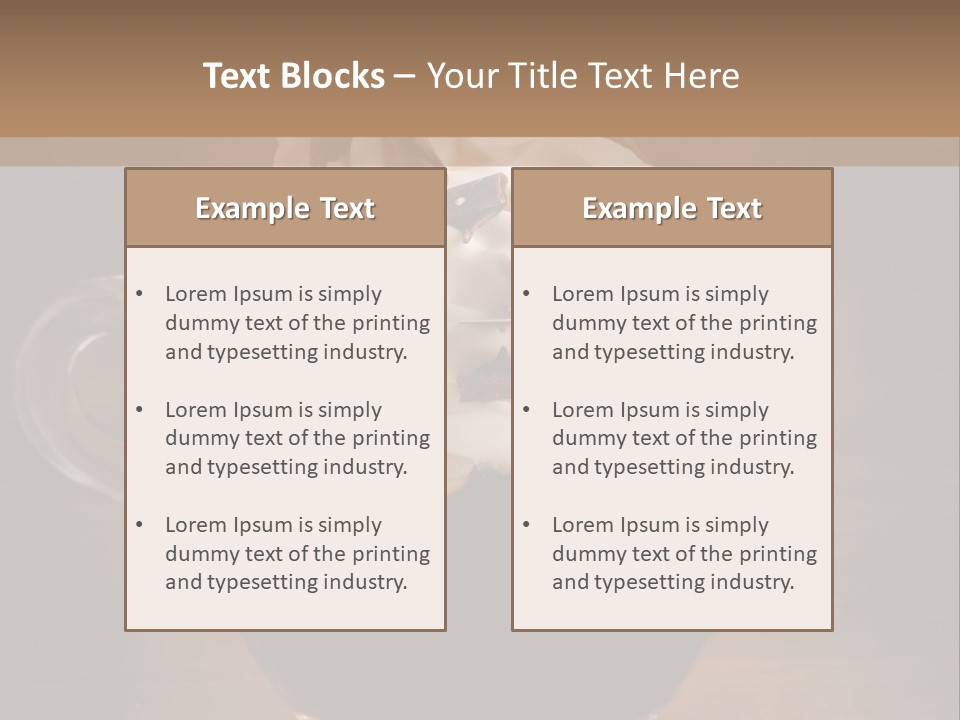 Restaurant Cup Breakfast PowerPoint Template