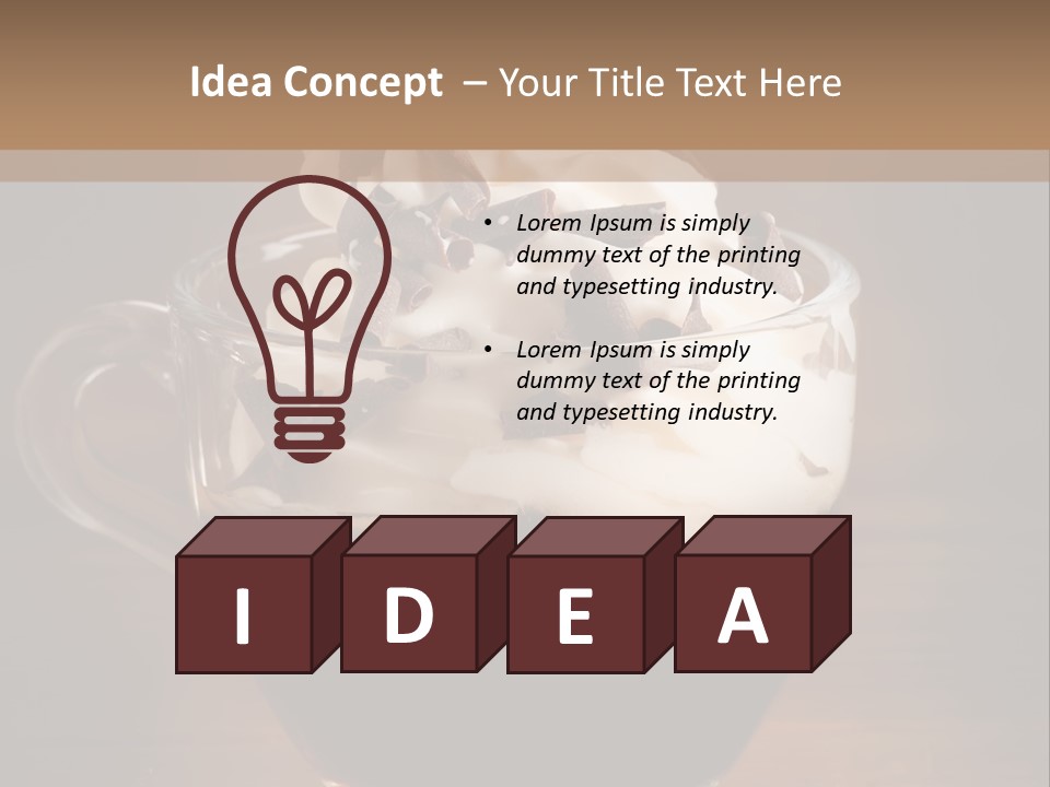 Restaurant Cup Breakfast PowerPoint Template