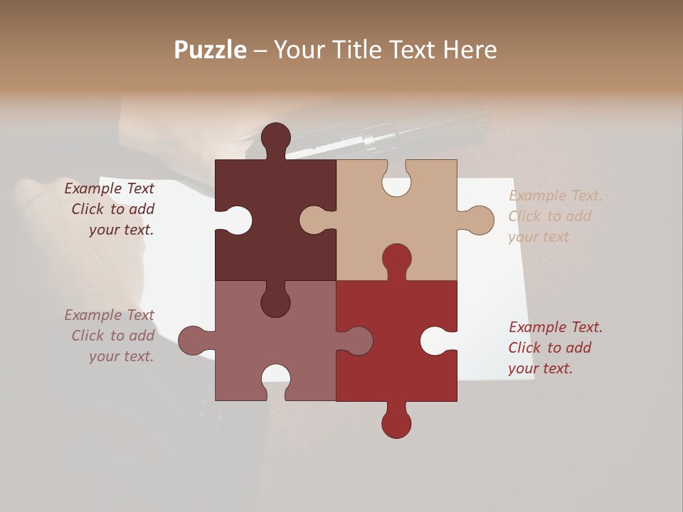 Table Sadness Collapse PowerPoint Template