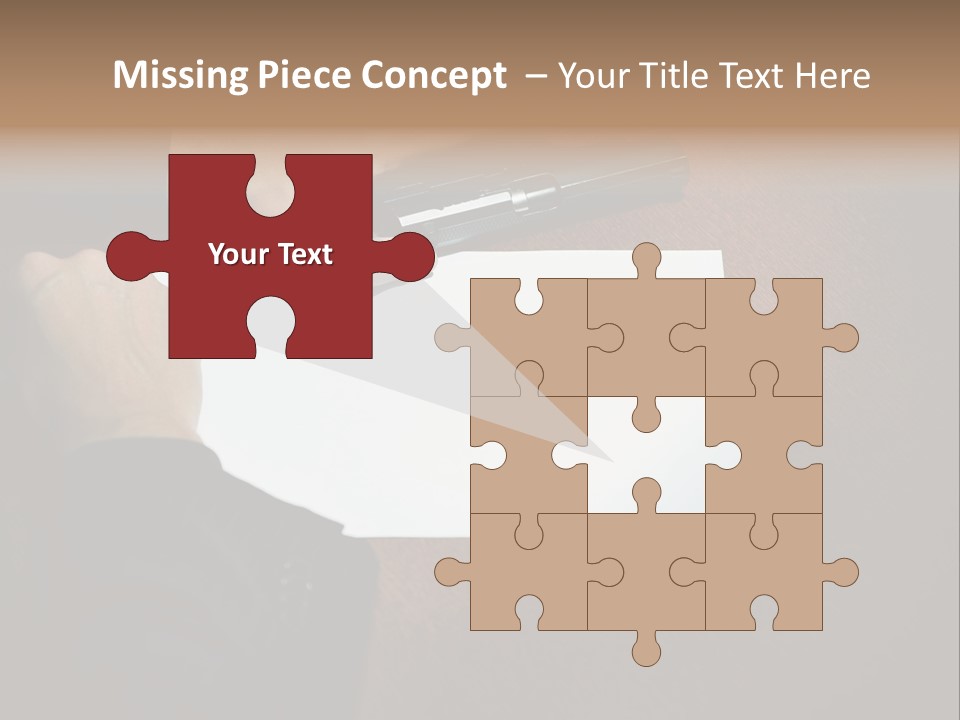 Table Sadness Collapse PowerPoint Template