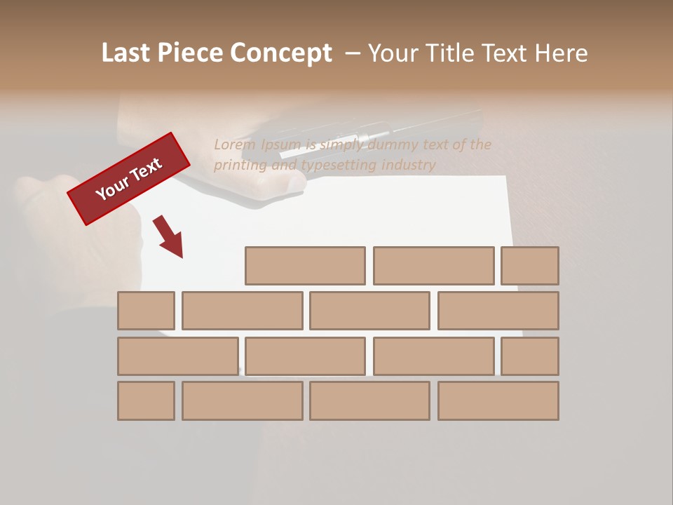 Table Sadness Collapse PowerPoint Template