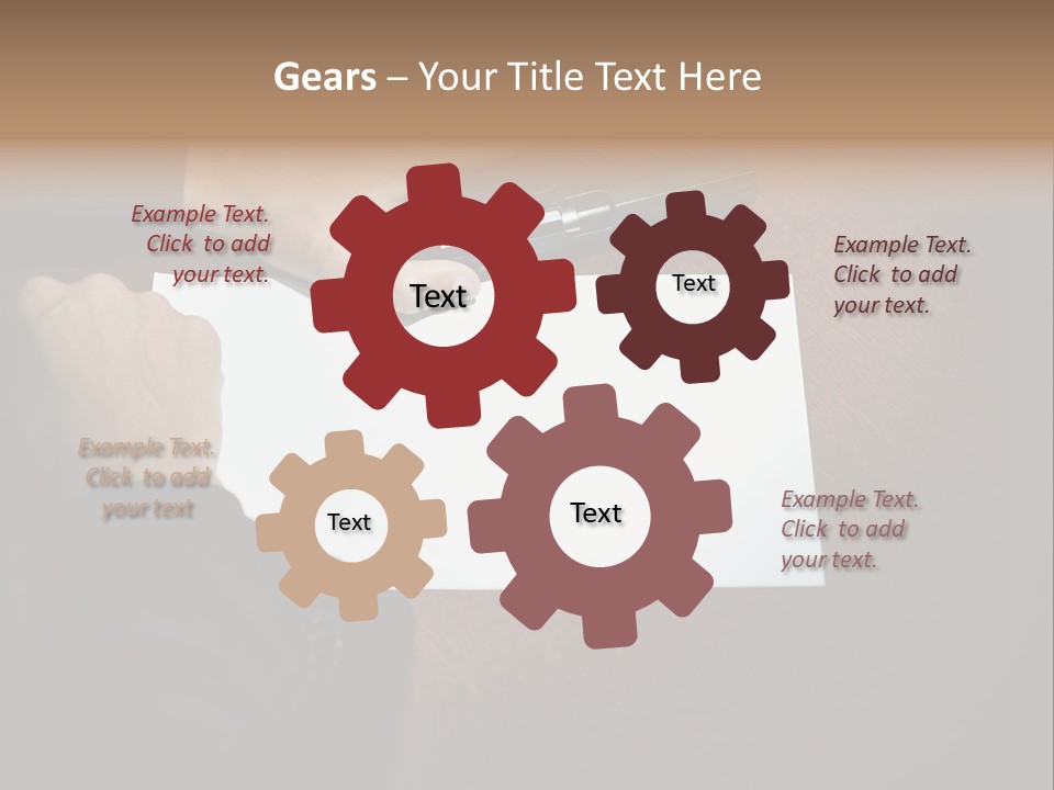 Table Sadness Collapse PowerPoint Template