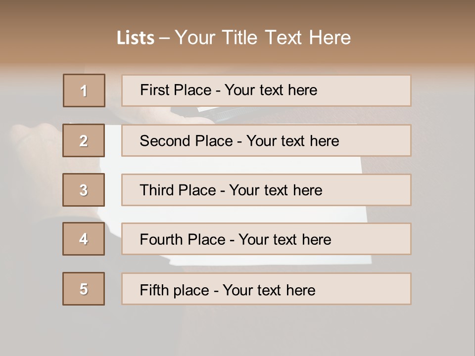 Table Sadness Collapse PowerPoint Template