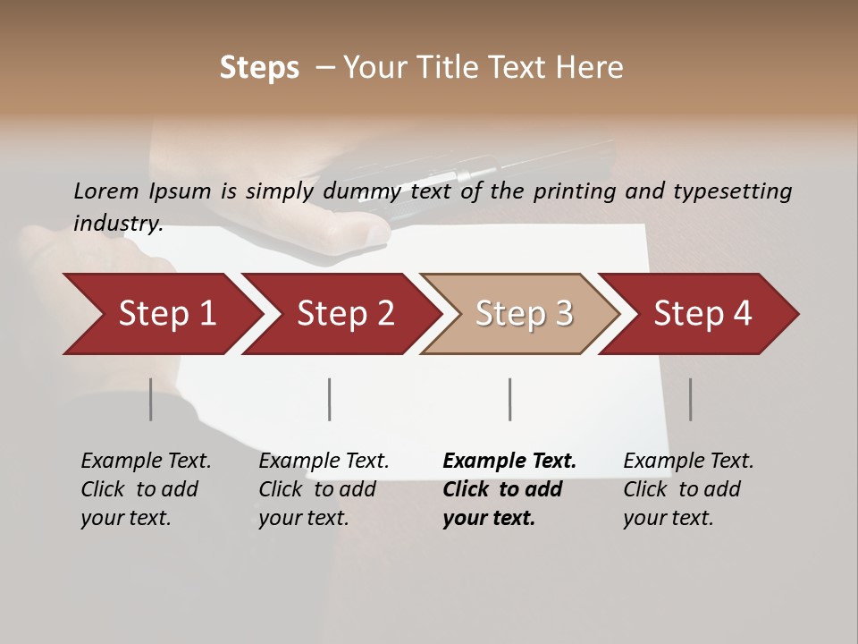 Table Sadness Collapse PowerPoint Template
