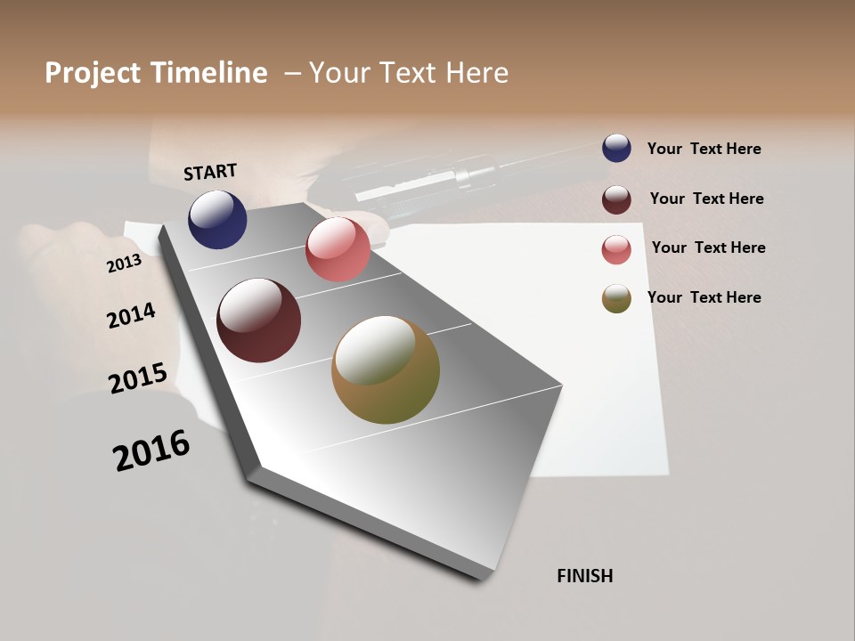 Table Sadness Collapse PowerPoint Template