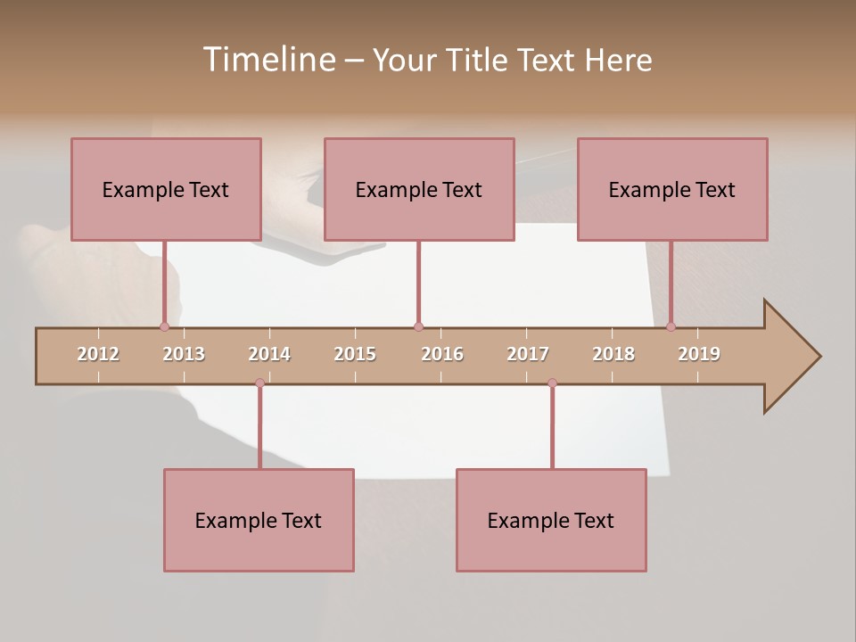 Table Sadness Collapse PowerPoint Template