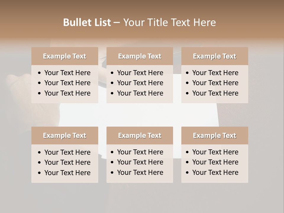 Table Sadness Collapse PowerPoint Template