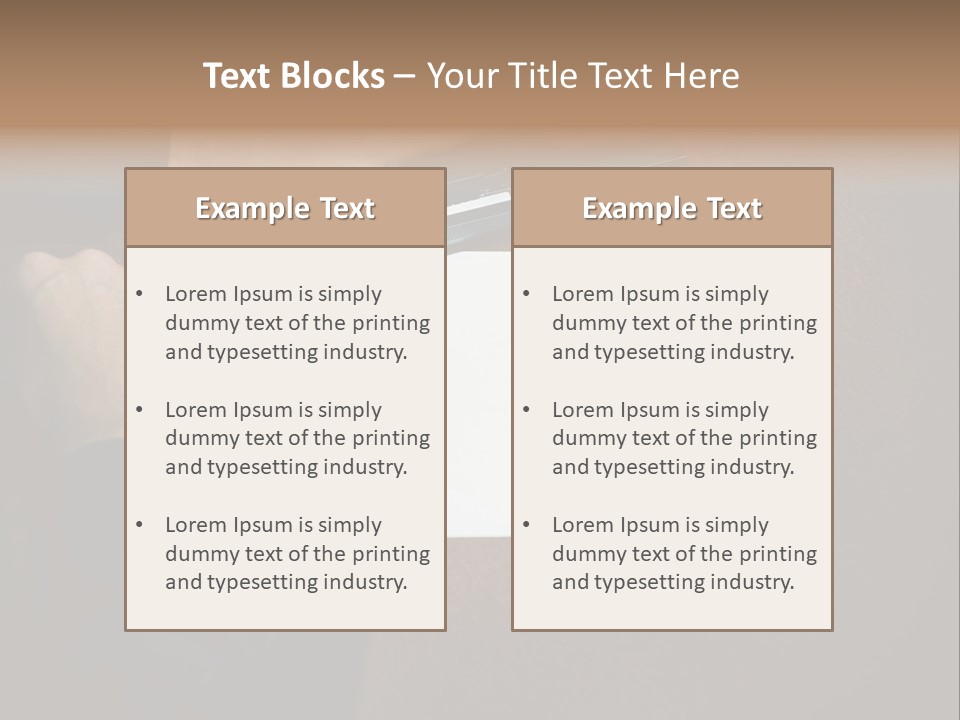 Table Sadness Collapse PowerPoint Template