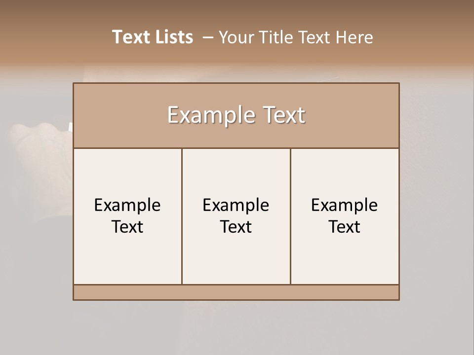 Table Sadness Collapse PowerPoint Template