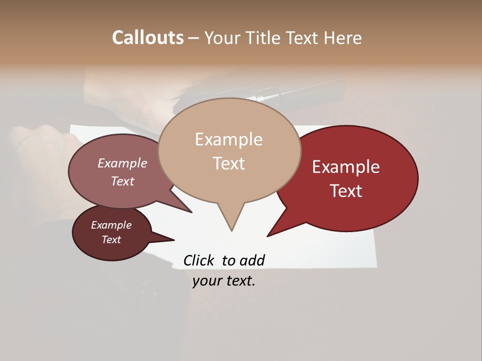 Table Sadness Collapse PowerPoint Template