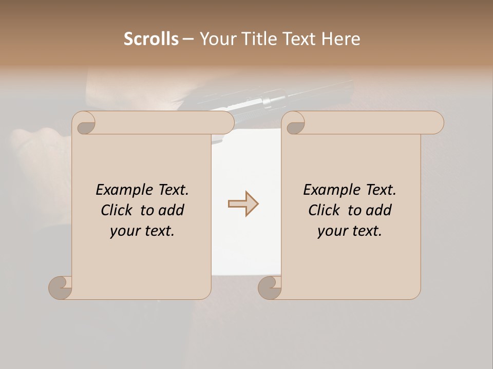 Table Sadness Collapse PowerPoint Template