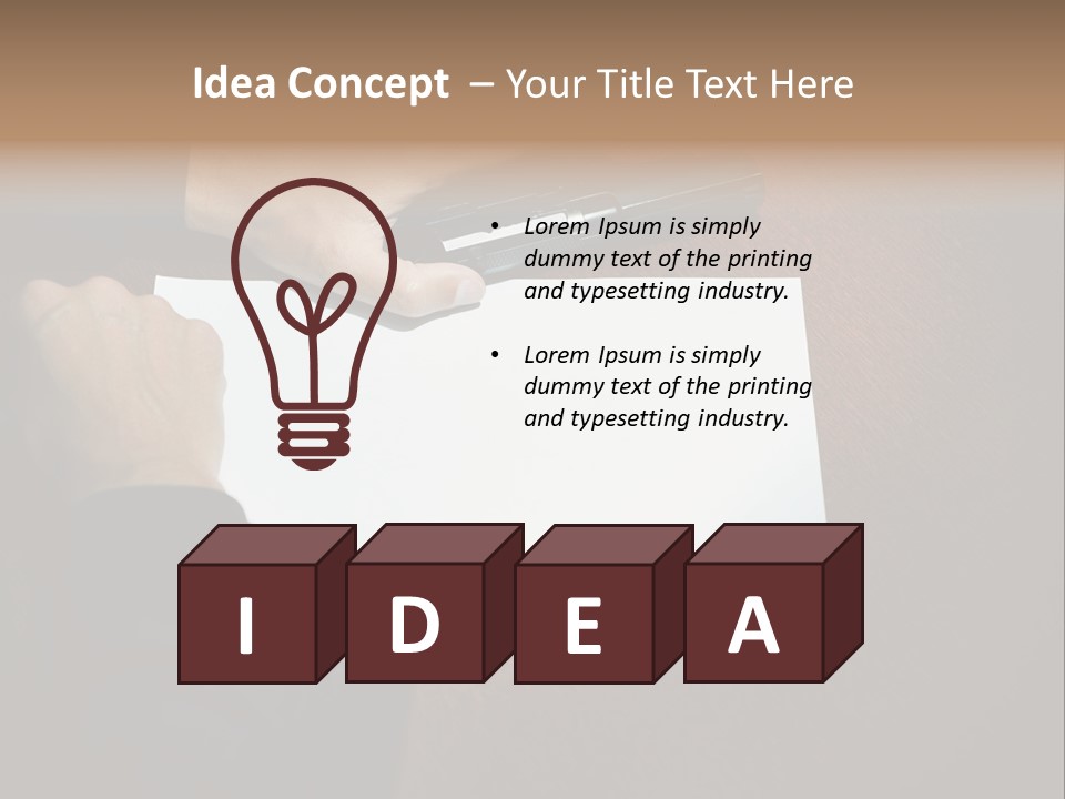 Table Sadness Collapse PowerPoint Template