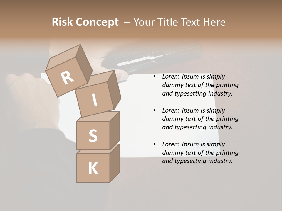 Table Sadness Collapse PowerPoint Template