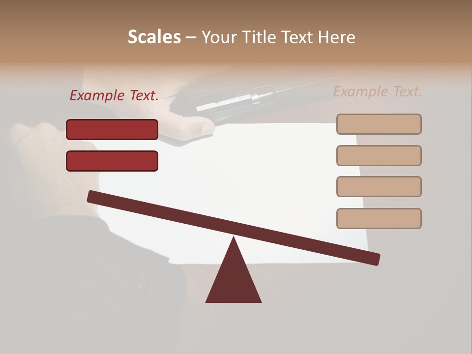 Table Sadness Collapse PowerPoint Template