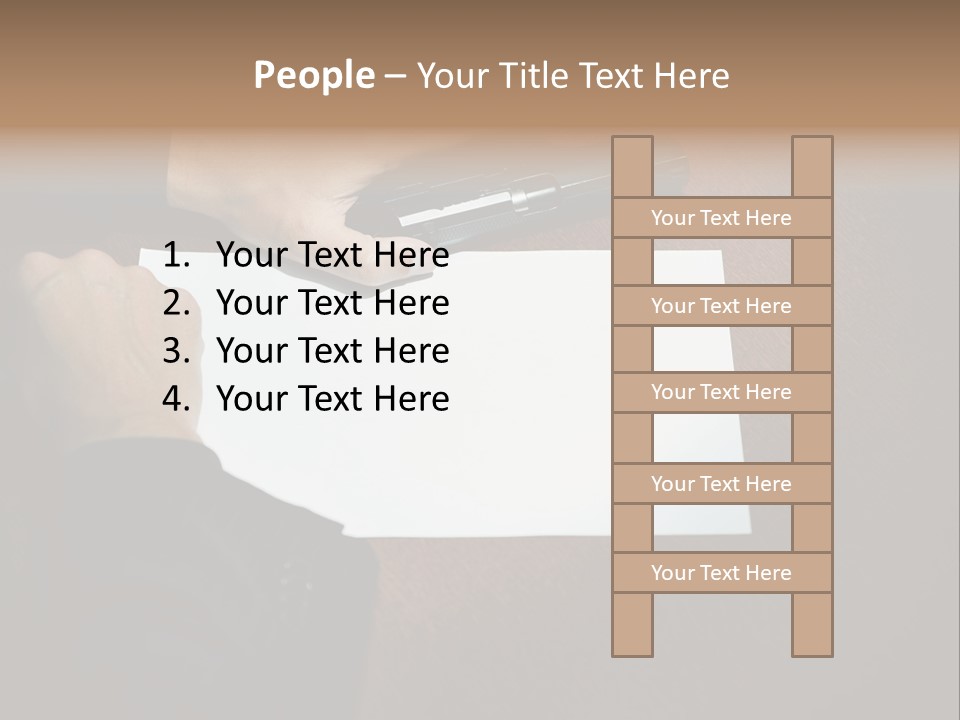 Table Sadness Collapse PowerPoint Template