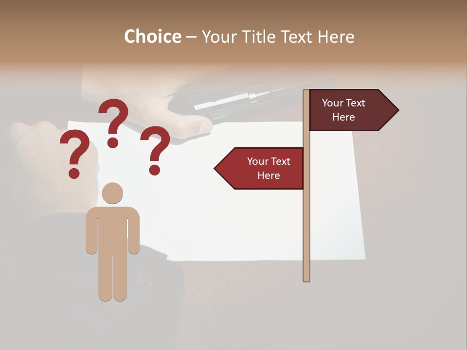 Table Sadness Collapse PowerPoint Template