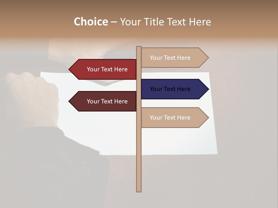 Table Sadness Collapse PowerPoint Template