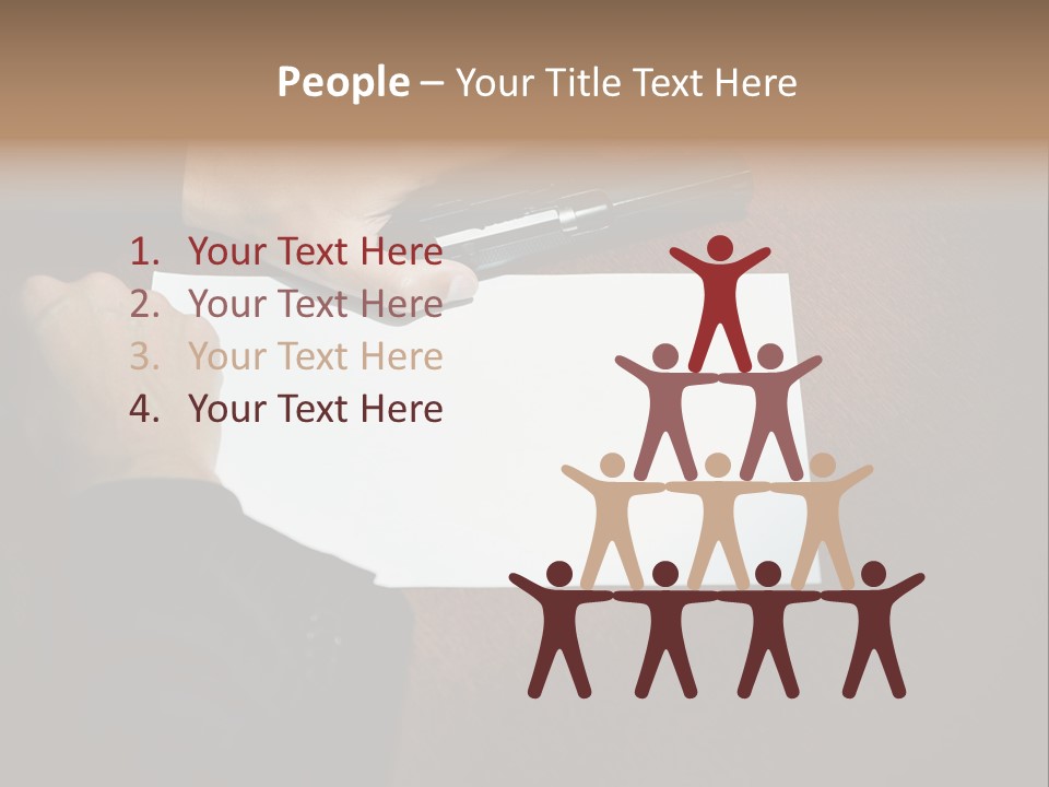 Table Sadness Collapse PowerPoint Template