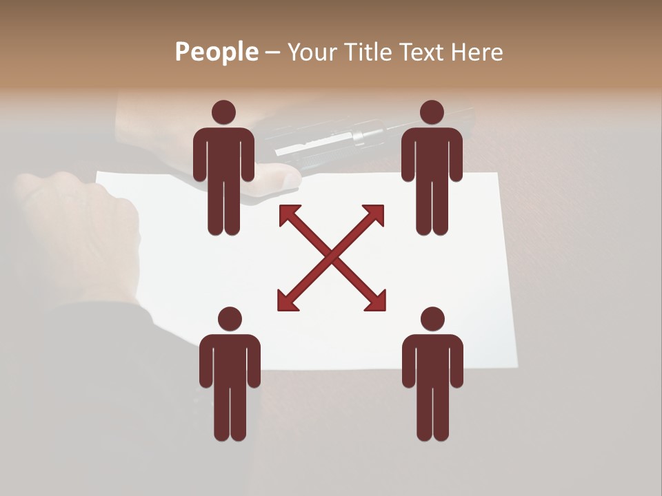 Table Sadness Collapse PowerPoint Template