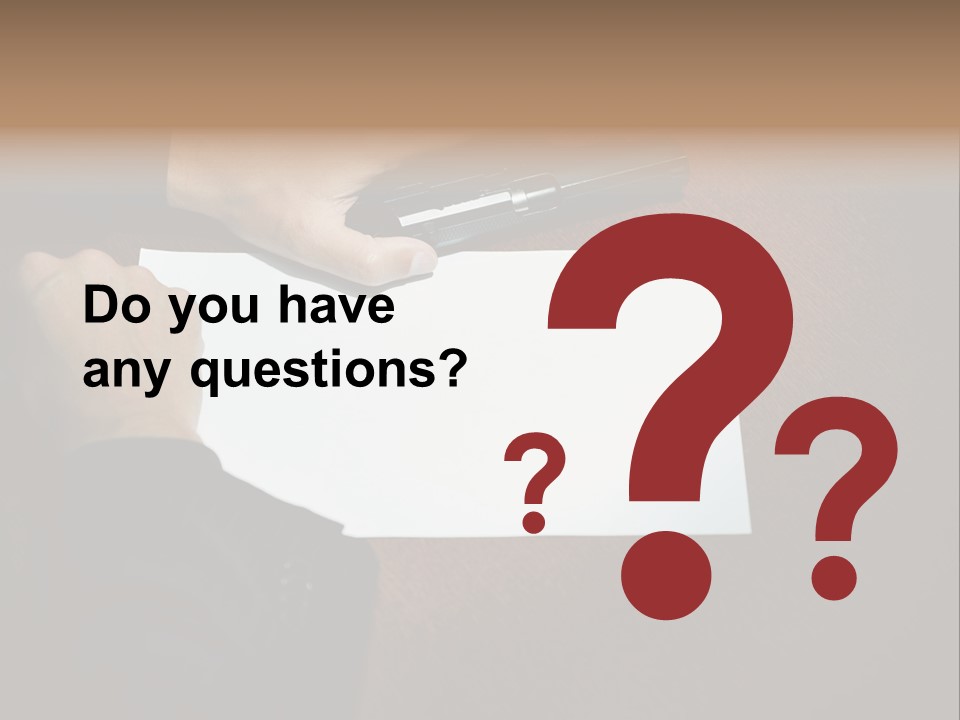 Table Sadness Collapse PowerPoint Template