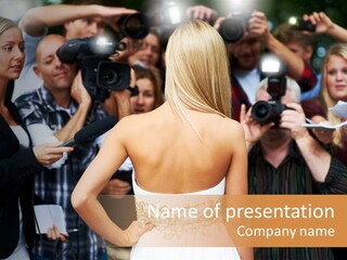 Formalwear Celeb Gorgeous PowerPoint Template