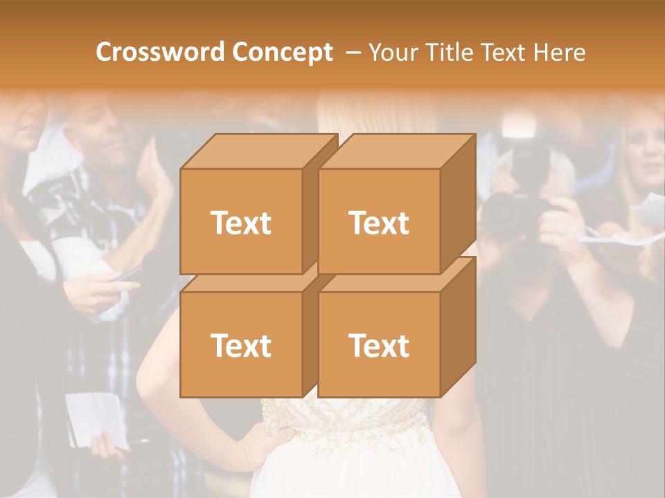 Formalwear Celeb Gorgeous PowerPoint Template