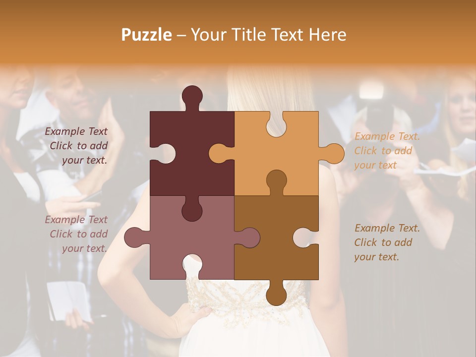 Formalwear Celeb Gorgeous PowerPoint Template