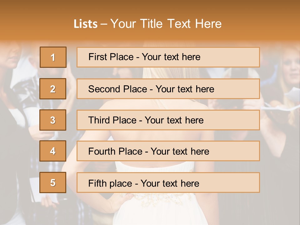 Formalwear Celeb Gorgeous PowerPoint Template