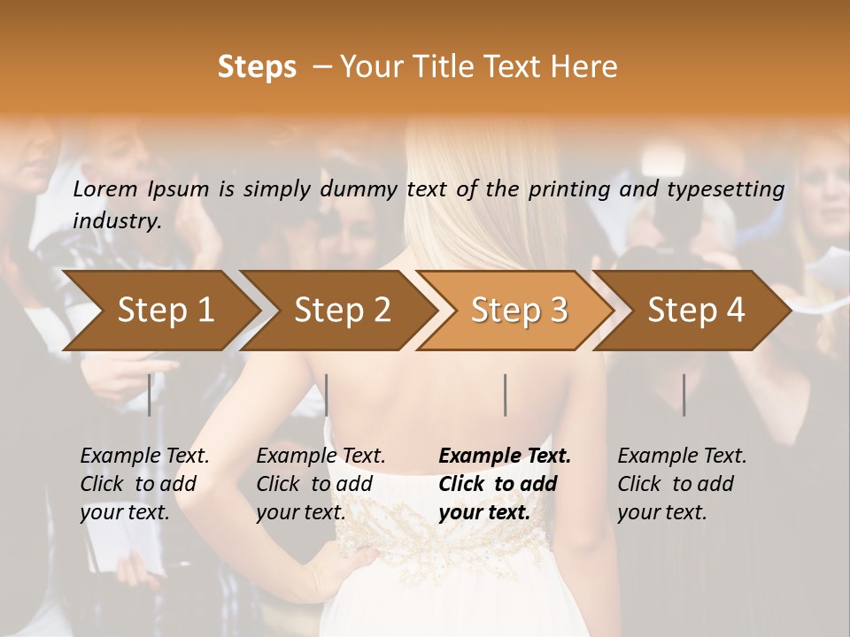 Formalwear Celeb Gorgeous PowerPoint Template