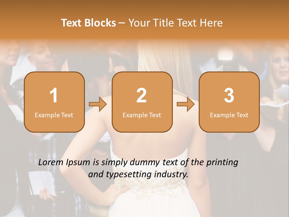 Formalwear Celeb Gorgeous PowerPoint Template