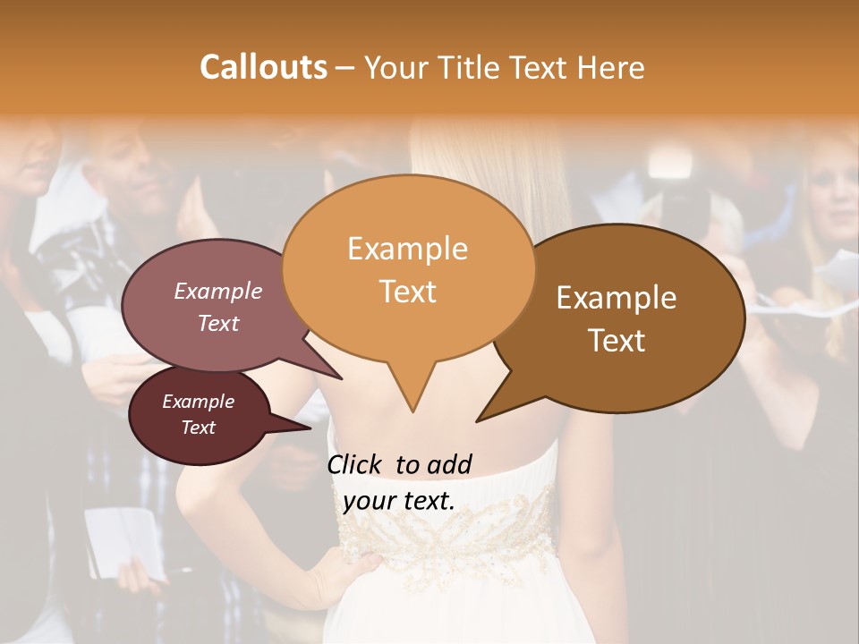 Formalwear Celeb Gorgeous PowerPoint Template