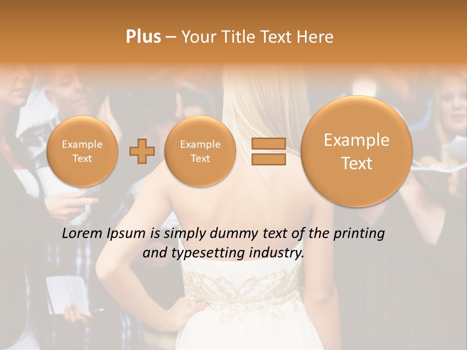 Formalwear Celeb Gorgeous PowerPoint Template