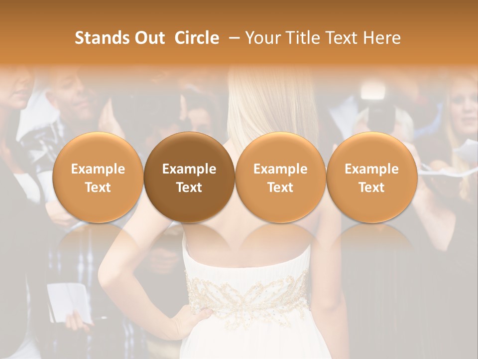 Formalwear Celeb Gorgeous PowerPoint Template