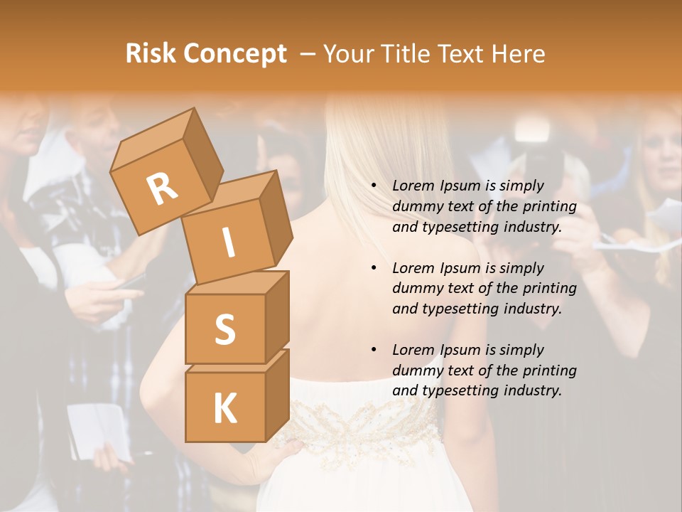 Formalwear Celeb Gorgeous PowerPoint Template