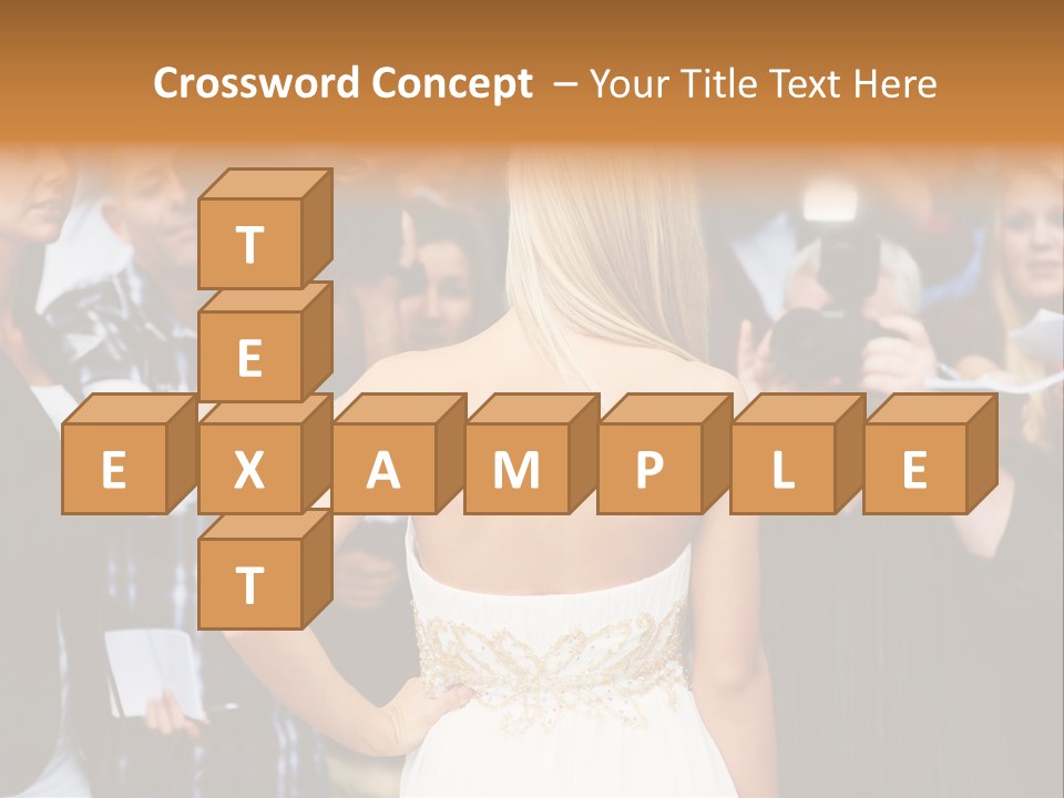 Formalwear Celeb Gorgeous PowerPoint Template