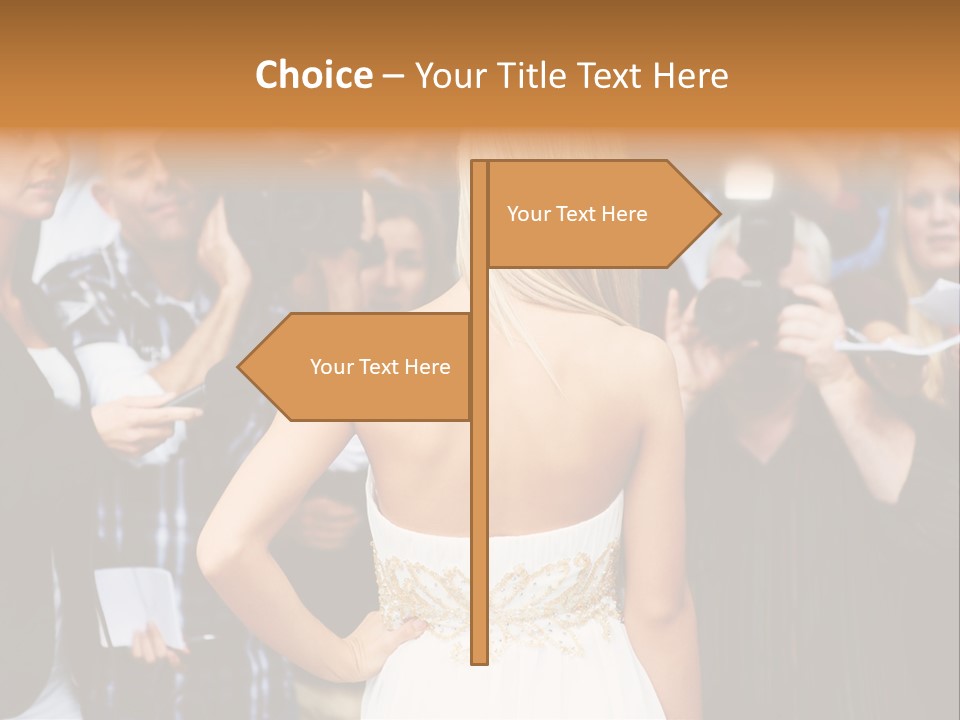 Formalwear Celeb Gorgeous PowerPoint Template