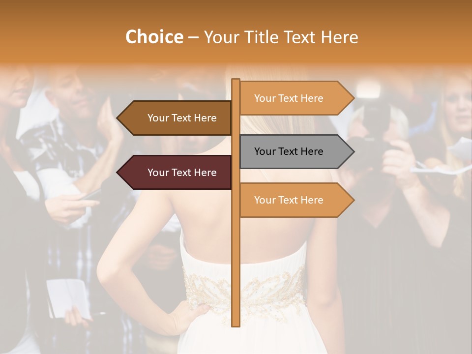 Formalwear Celeb Gorgeous PowerPoint Template