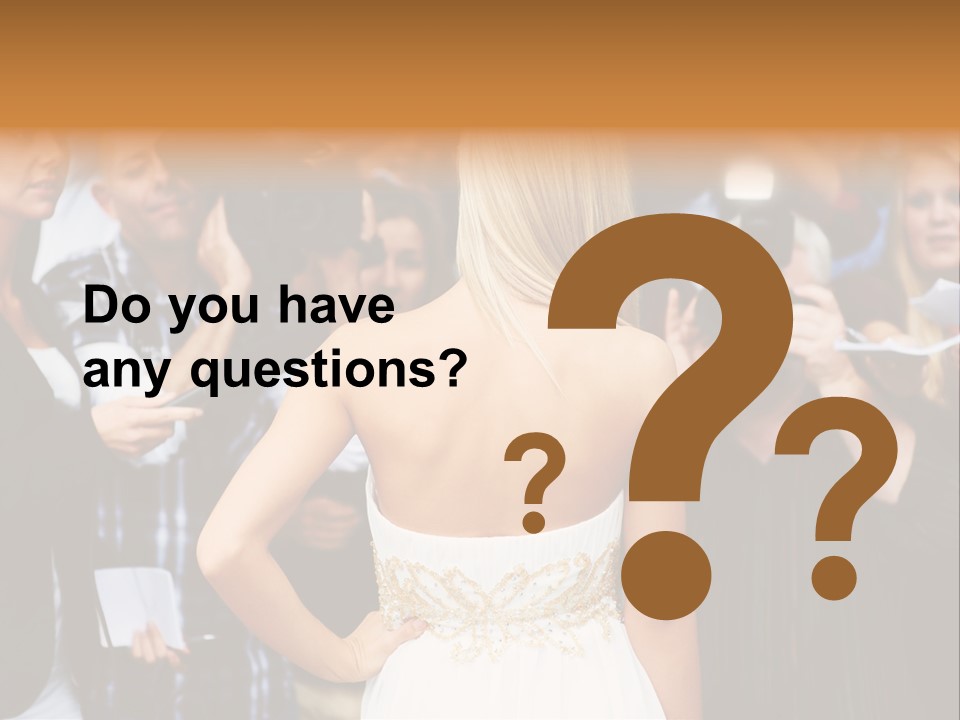 Formalwear Celeb Gorgeous PowerPoint Template