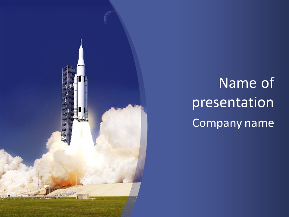 Orbiting Observation Blastoff PowerPoint Template