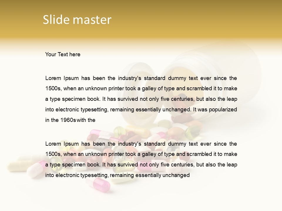 Pharmacology Medicament Closeup PowerPoint Template