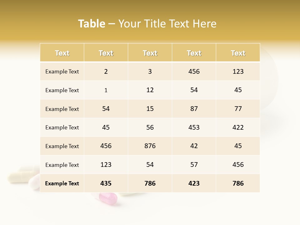Pharmacology Medicament Closeup PowerPoint Template