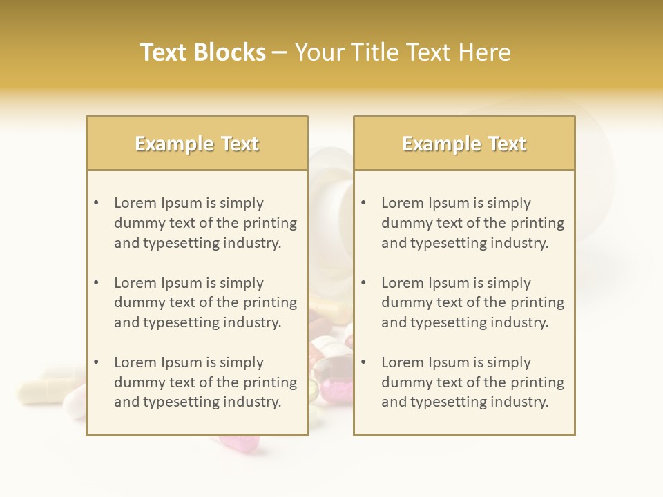 Pharmacology Medicament Closeup PowerPoint Template