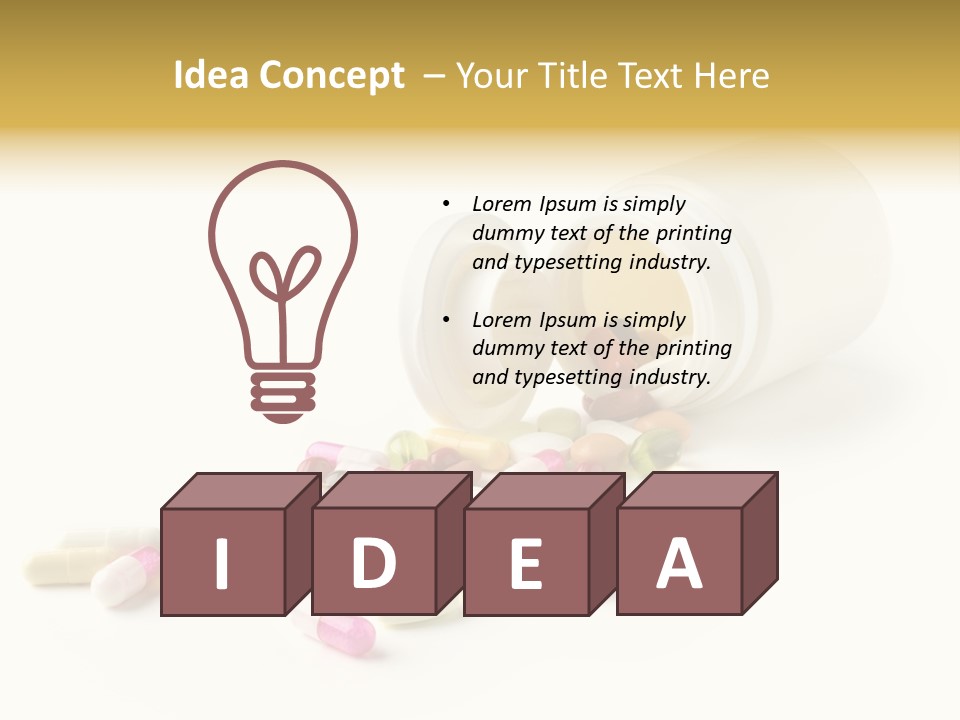 Pharmacology Medicament Closeup PowerPoint Template