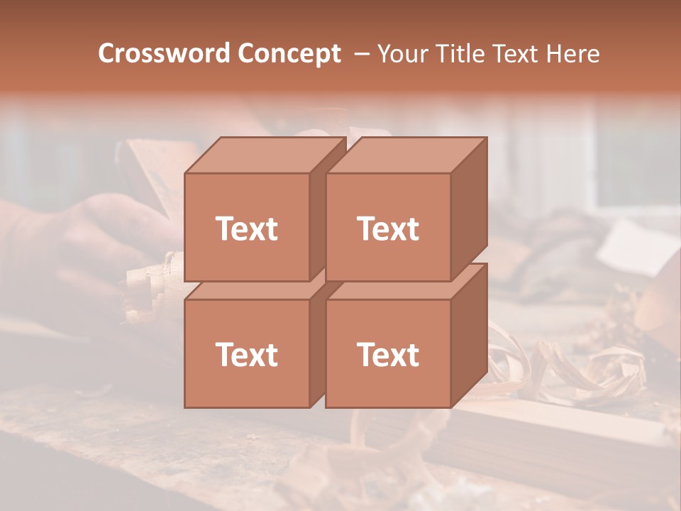 Stride Woodchips Craft PowerPoint Template