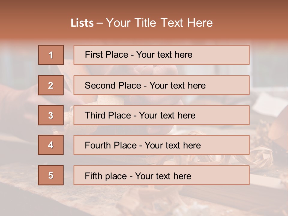 Stride Woodchips Craft PowerPoint Template