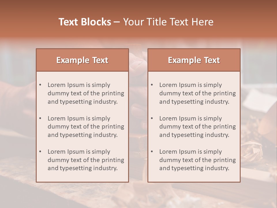 Stride Woodchips Craft PowerPoint Template