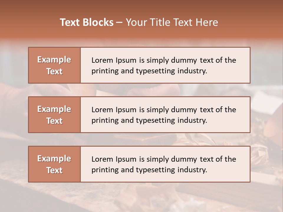 Stride Woodchips Craft PowerPoint Template